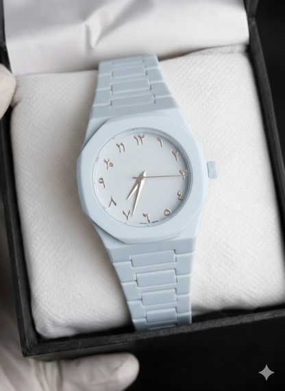 Arabic Aura Grey Watch For Men