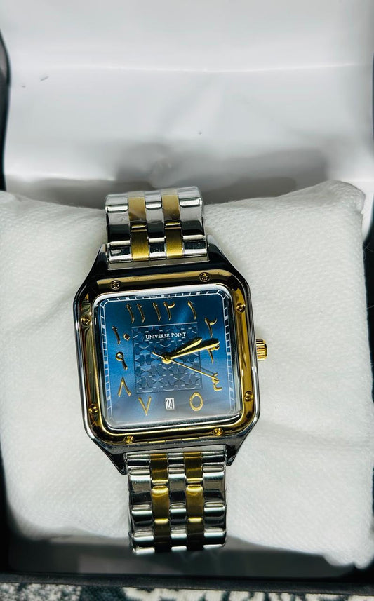 Men Arabic Dialer Watch Stainless Steel